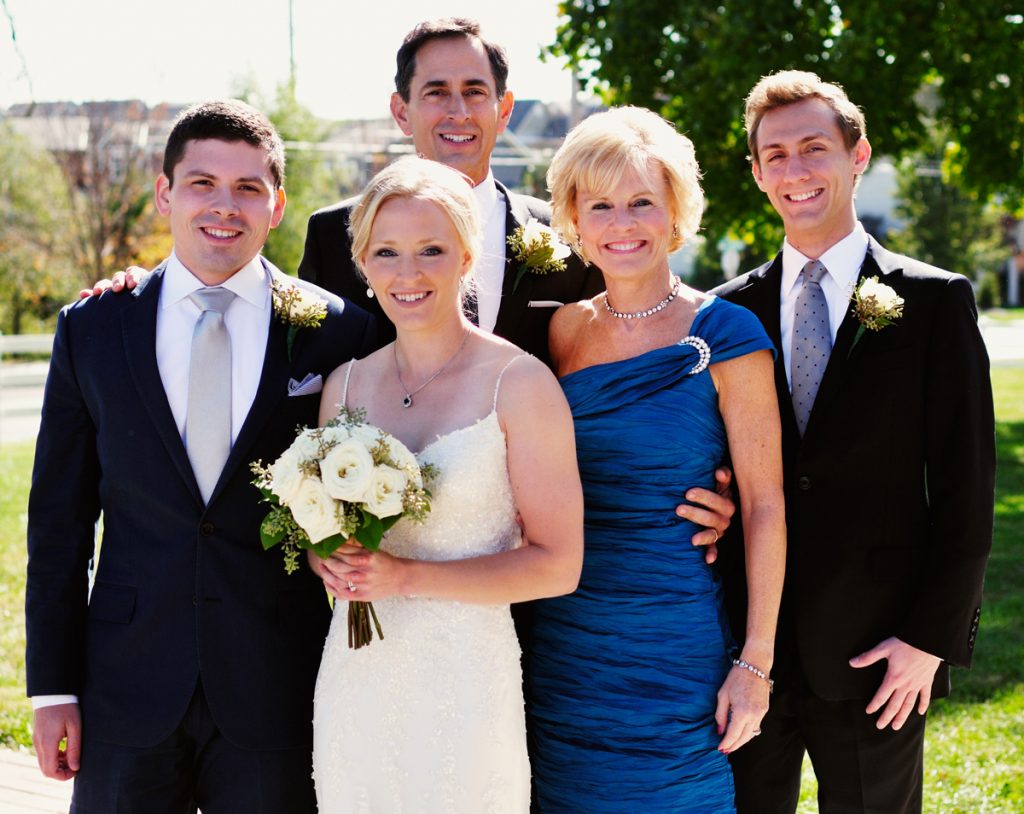 pierson family at wedding