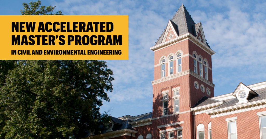 New Accelerated Master's Program in Civil and Environmental Engineering