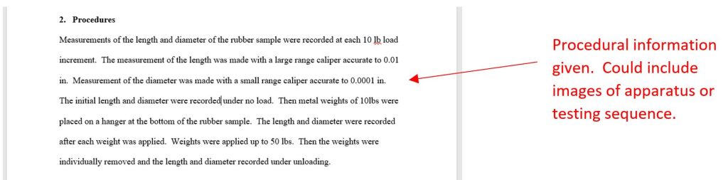 Technical Report - Procedural Information Example