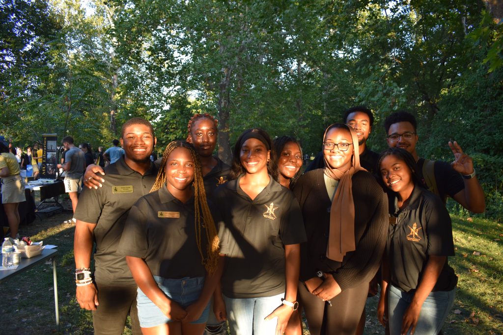 Mizzou's chapter of the National Society of Black Engineers welcomed new students at the BBQ and during Welcome Week with activities throughout Lafferre Hall.