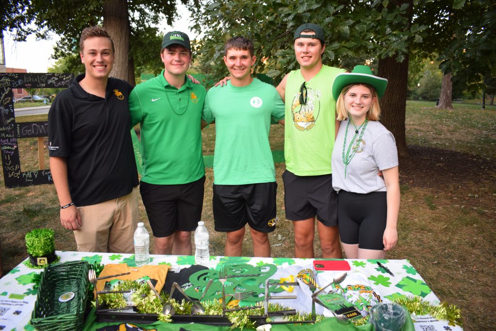 Mizzou EWeek came to the BBQ decked out in green to celebrate St. Patrick the Engineer.