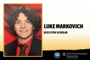 2022 Stem Scholar inductee Luke Markovich