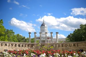 Jesse Hall and columns