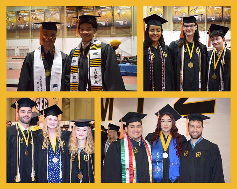 Collage of 2022 graduates posing for the camera