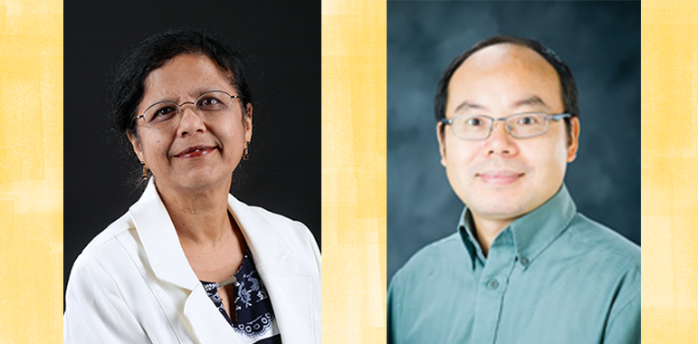 Portraits of Shubhra Gangopadhya and Xiu-Feng “Henry” Wan, 2022 AAAS Fellows