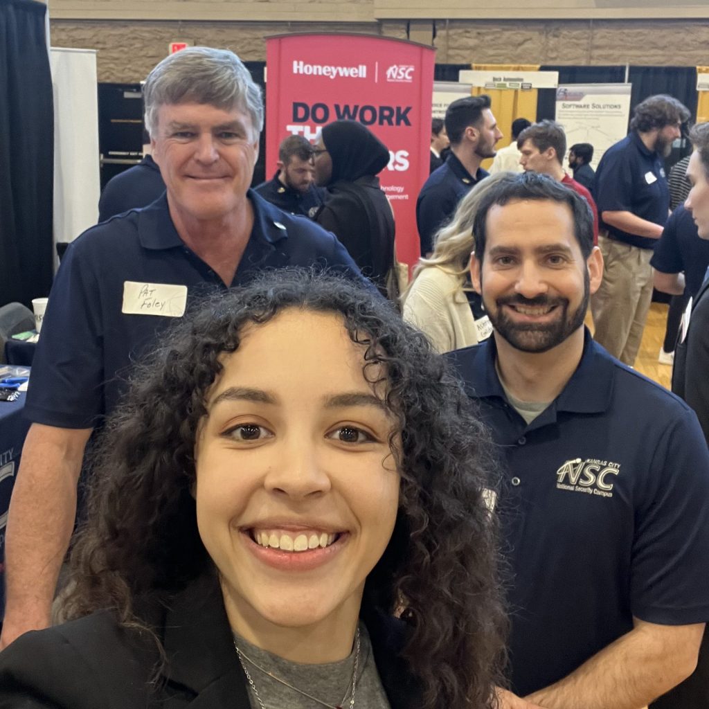 Brooke Becker also took over the Mizzou Engineering Instagram during the career fair, and a couple of Honeywell NSC recruiters wanted to join her in a photograph. Want to see more content like this? Follow us on Instagram, Facebook, LinkedIn and Twitter!