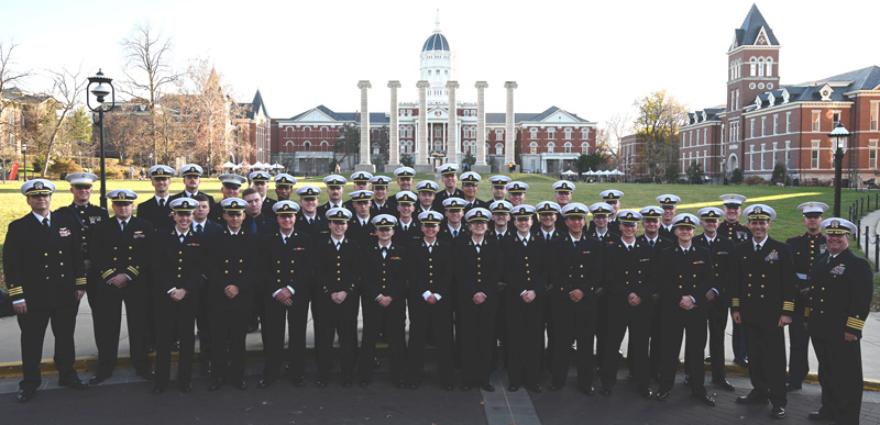 Group of NROTC students