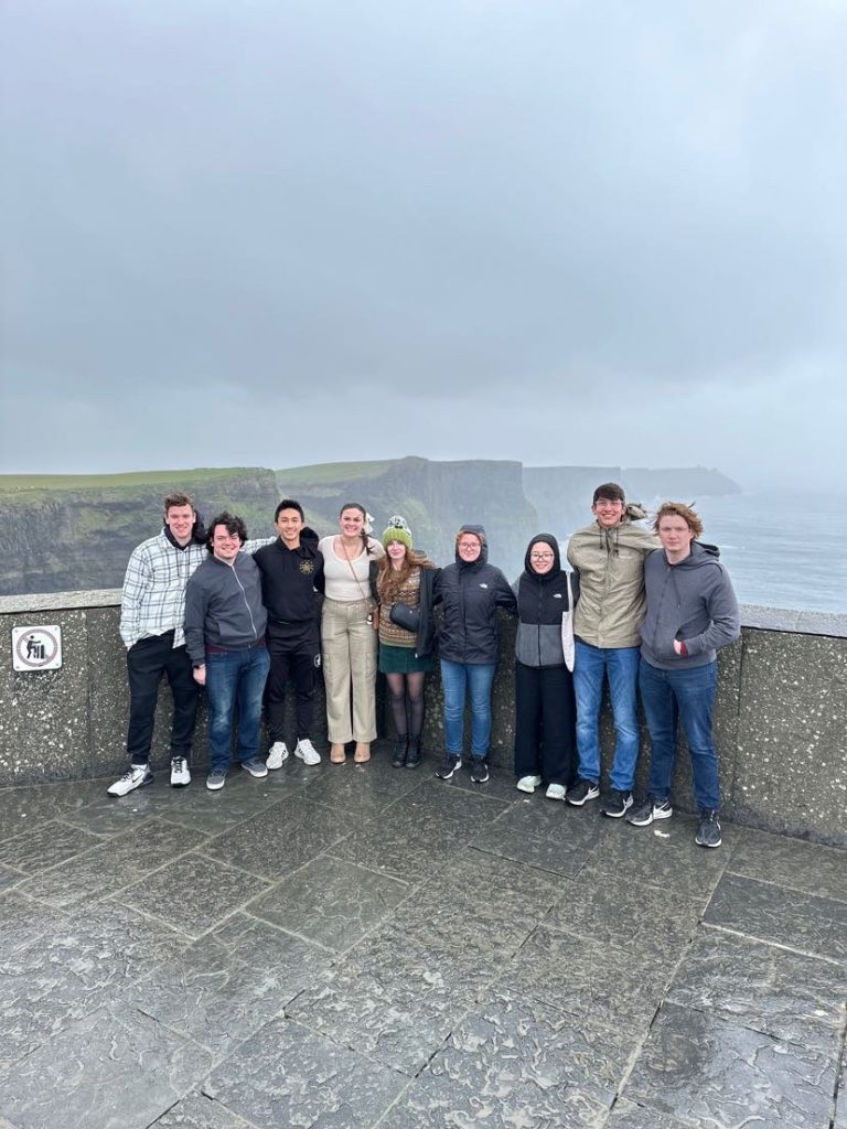 Mellophone Players at the Cliffs of Moher