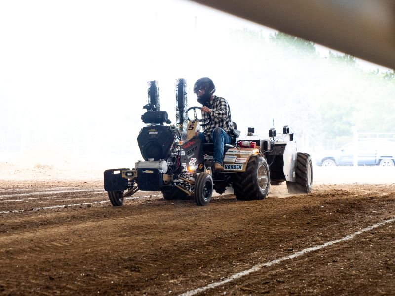 Torq'N Tigers tractor driven by student