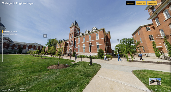 Photo of the College of Engineering virtual tour