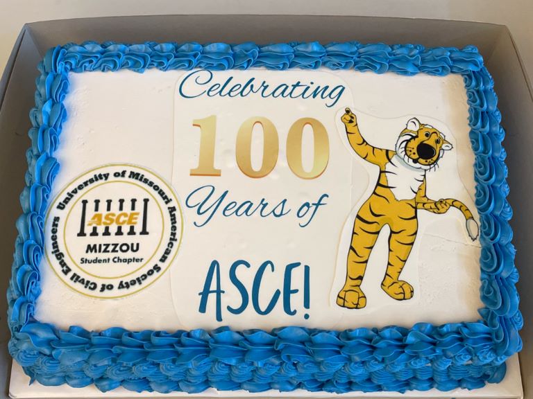 ASCE 100 years celebration cake