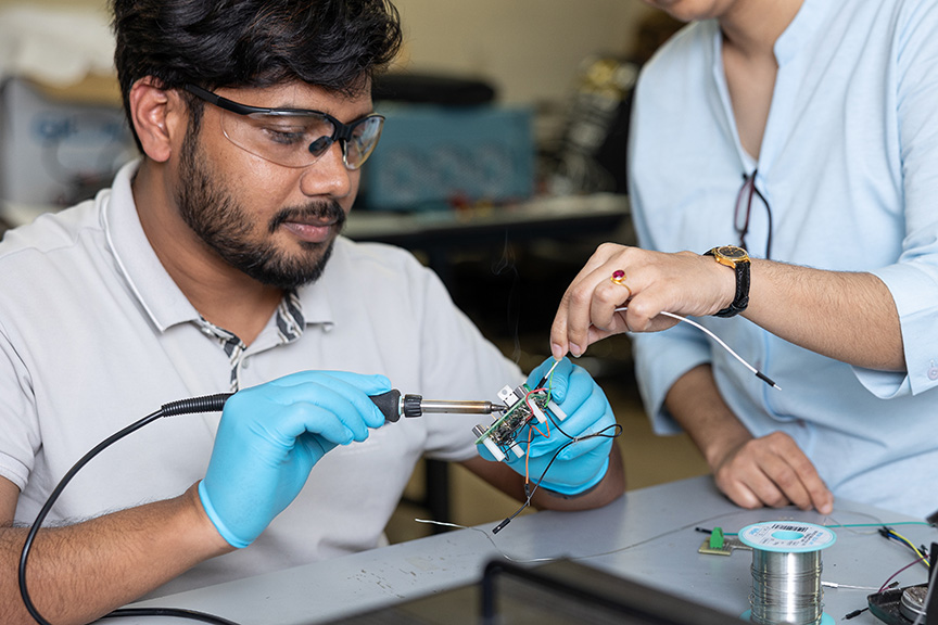 Person working in a lab