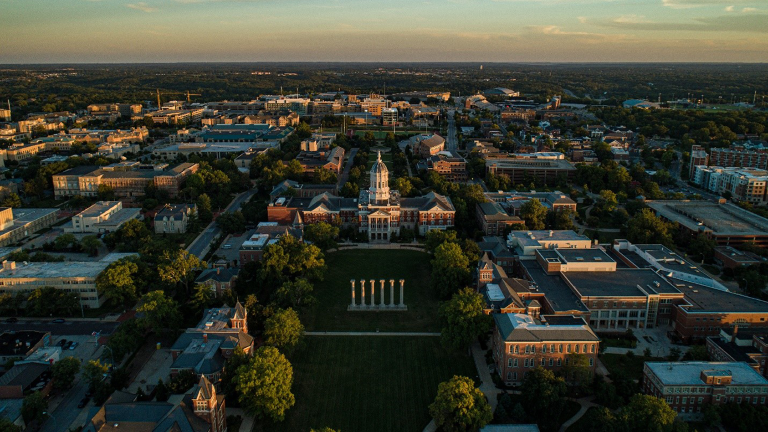 Francis Quadrangle from drone