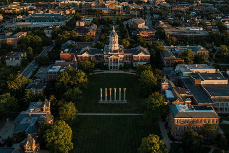 Francis Quadrangle from drone