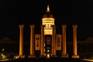 Jesse Dome gold at Mizzou Homecoming