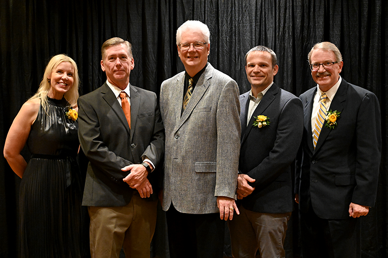 From left to right, we have Lynn Andrews, Dave Cockrill, Kevin Gillis, Baron Peters, and Paul Oppliger