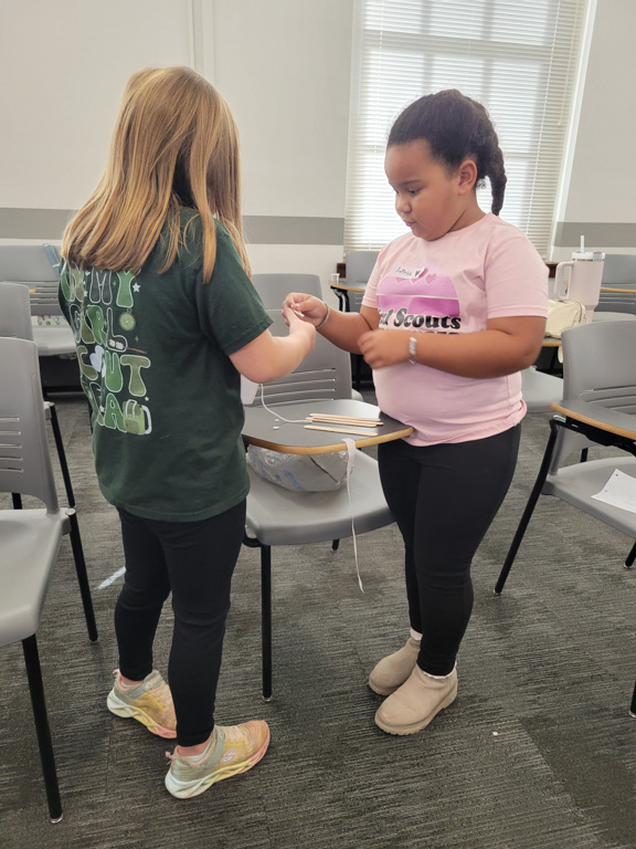 students at Girl Scout Day 2024