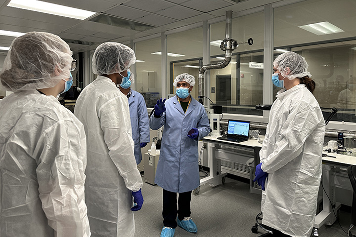 People in a cleanroom