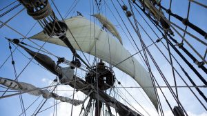 Holland worked on the reconstruction of a 17th century ship this past summer. Photo courtesy of Jasper Holland.
