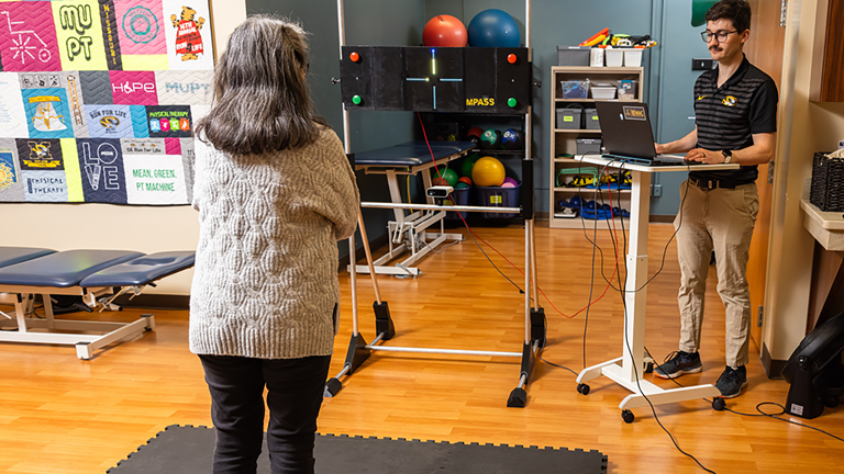 A portable system created by Mizzou researchers to measure motor function.