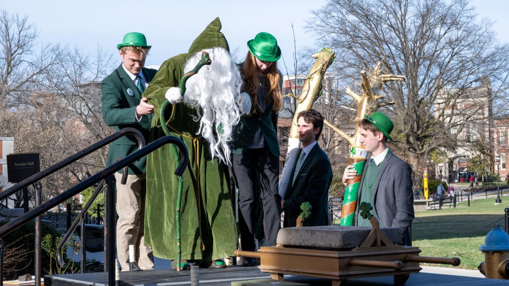 St. Patrick arrives for the 2026 Knighting Ceremony