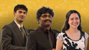 Derek Dannaldson, Krisha Rithwik Karra and Gabriella Ramirez