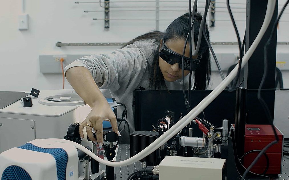 Woman in a lab
