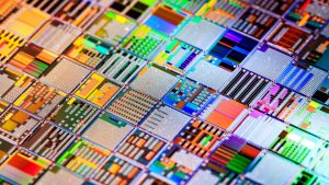 A tapestry of semiconductor chips